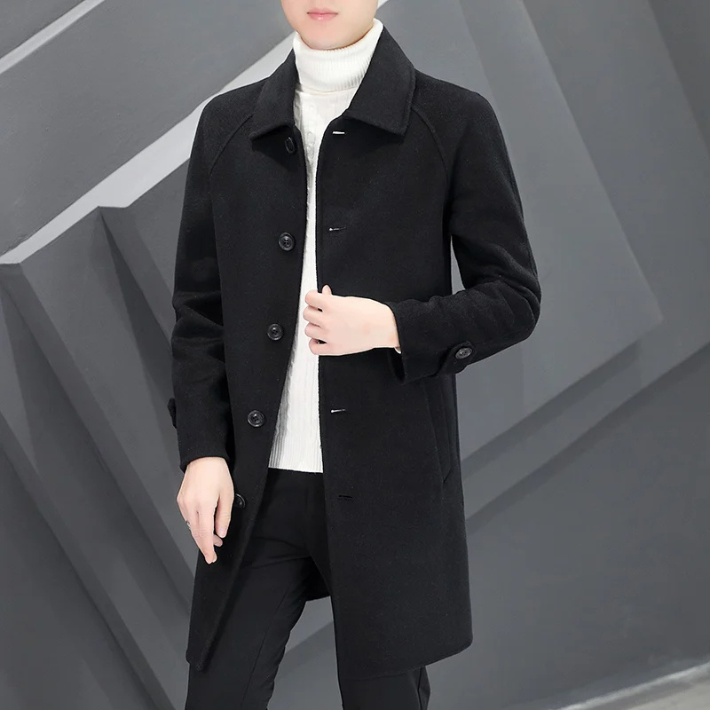 Óscar | Men's Classic Wool Coat - Minimalist Design for Winter