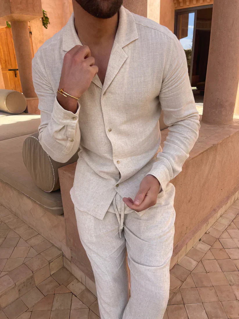 Alonso® | Oatmeal Linen Shirt