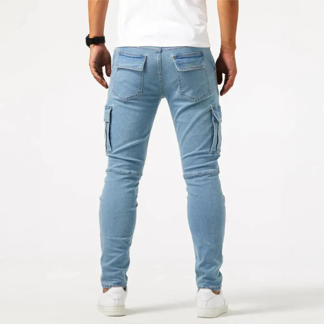 Nicanor | Flex Denim Cargo Skinny Jeans