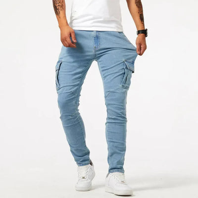Nicanor | Flex Denim Cargo Skinny Jeans