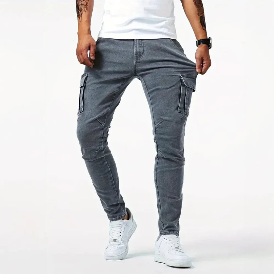 Nicanor | Flex Denim Cargo Skinny Jeans