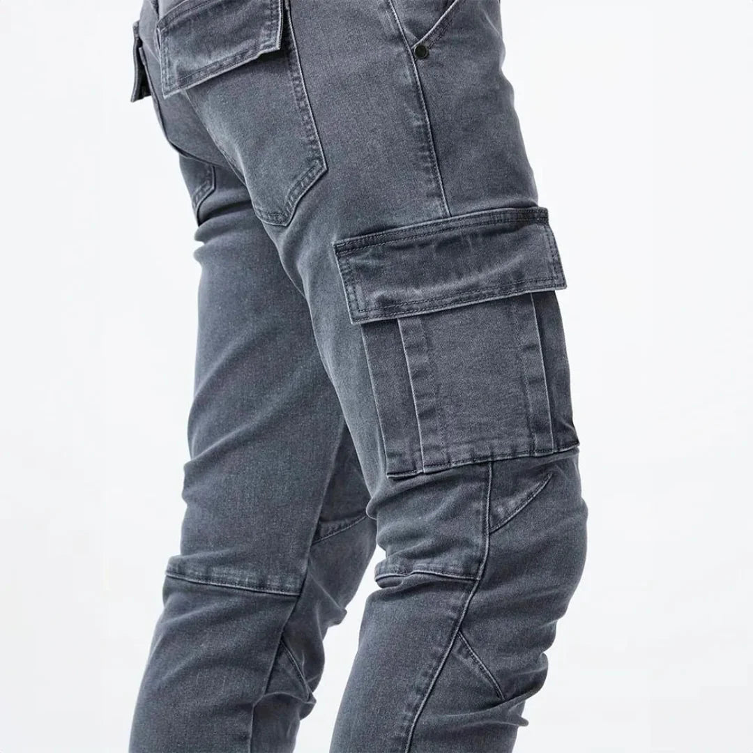 Nicanor | Flex Denim Cargo Skinny Jeans