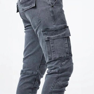 Nicanor | Flex Denim Cargo Skinny Jeans