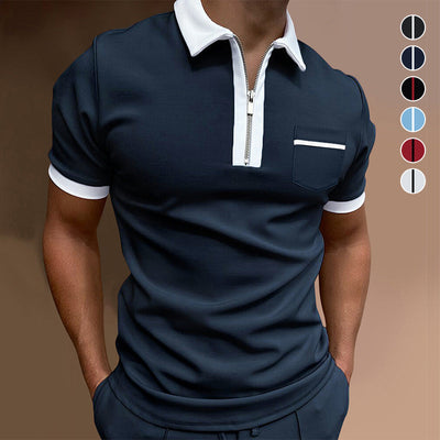 Kacey® | Business T-Shirt With Zip For Men