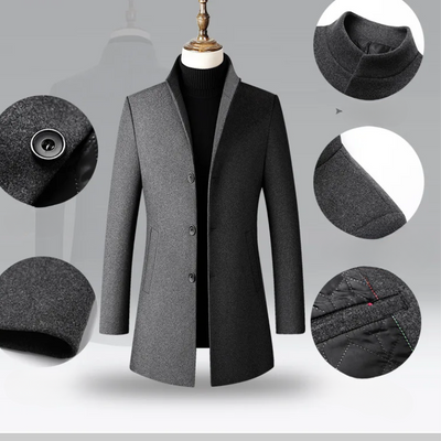 Oleg | Men's two-tone winter coat - elegant comfort for cold days