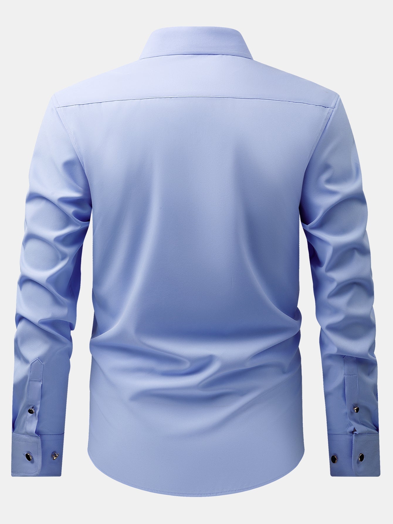 Fiorino® | Long Sleeve Dress Shirt with Faux Gemstone Metal Rim Buttons