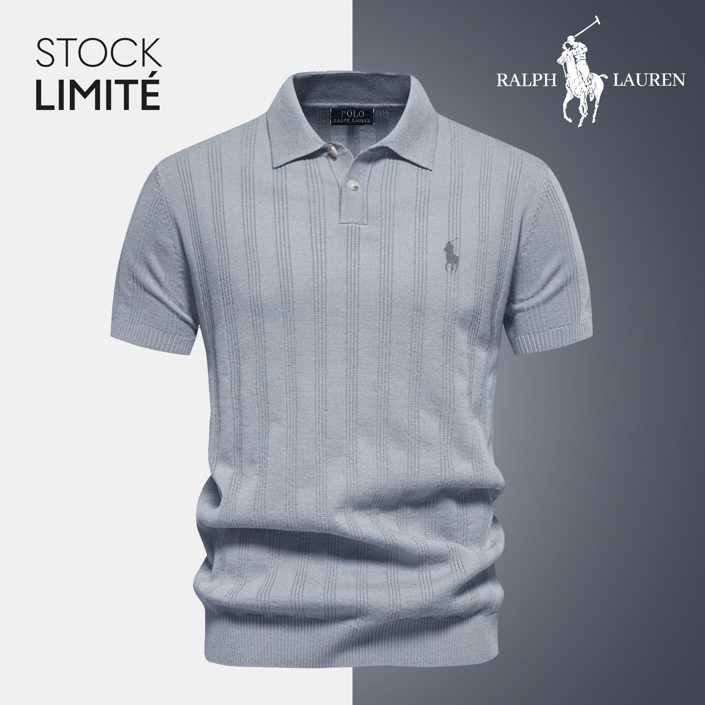 Bethann® | Men's Textured Knit Polo RL