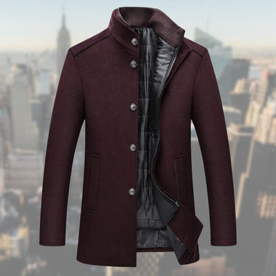 Salvio | High-quality men's winter coat with vest - warm and stylish