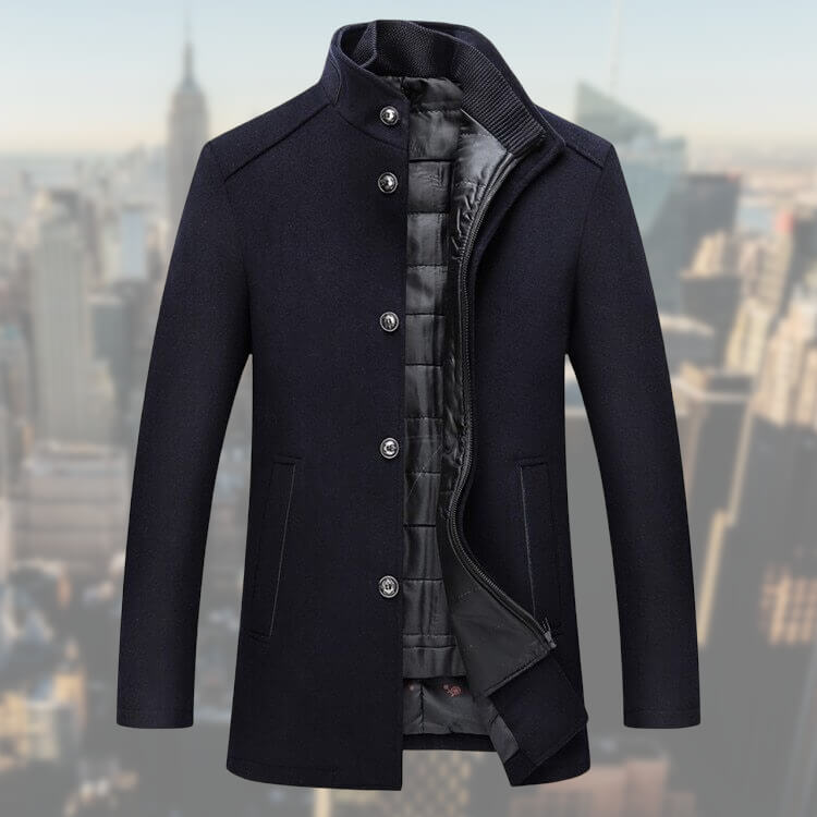 Salvio | High-quality men's winter coat with vest - warm and stylish