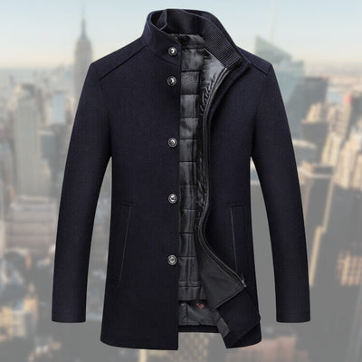 Salvio | High-quality men's winter coat with vest - warm and stylish