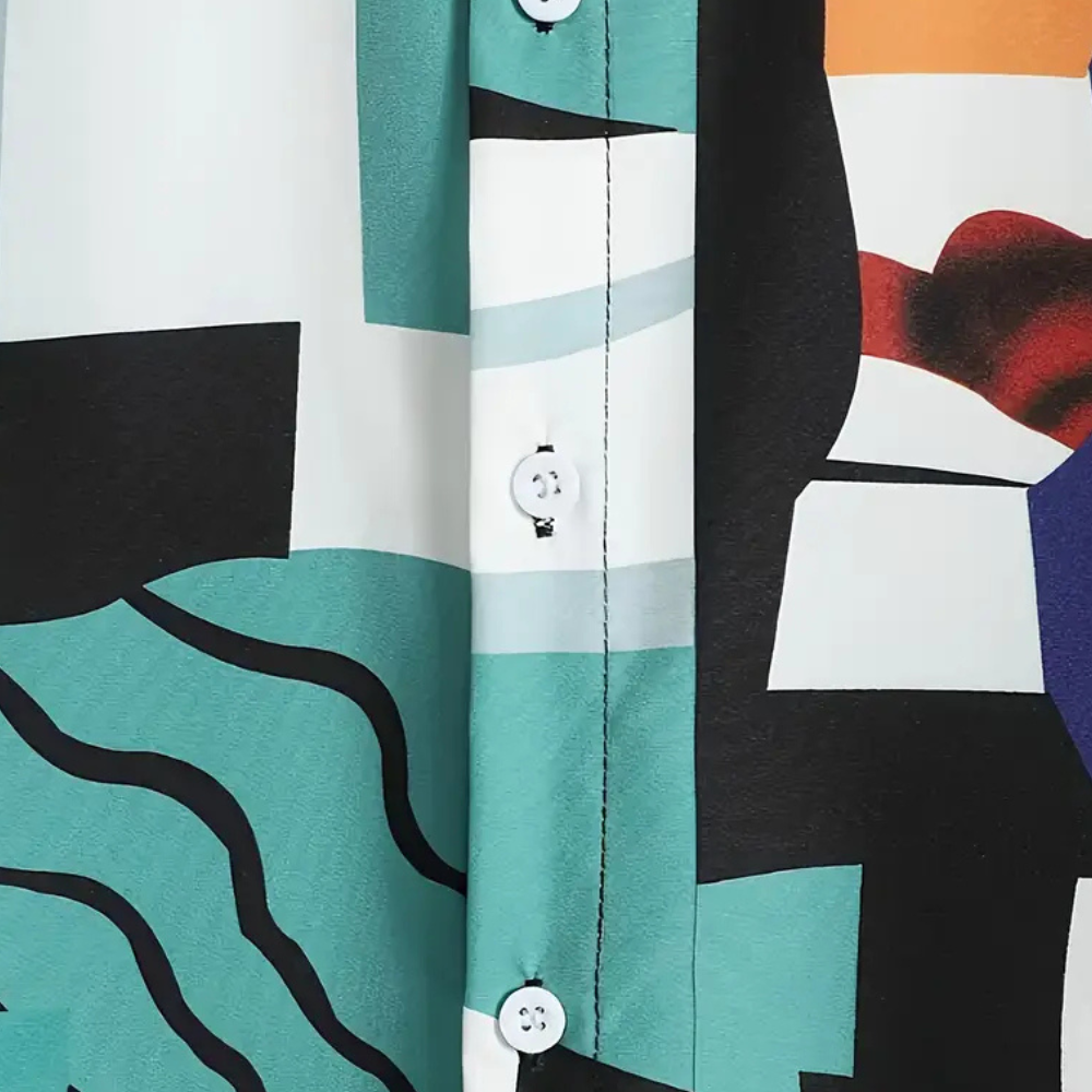 Fernando® | Vibrant Printed Shirt For Men