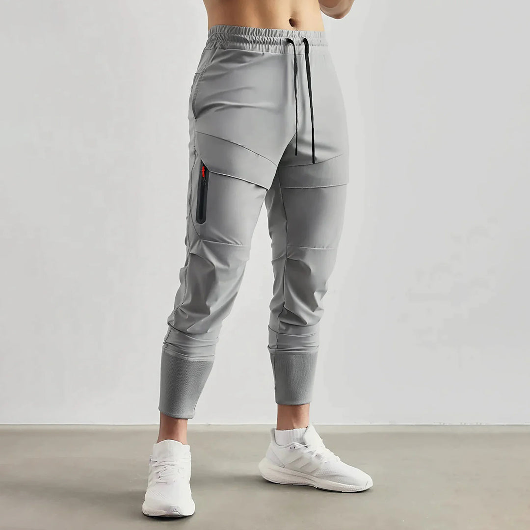 Sabino® | Gray Slim-Fit Sports Trousers