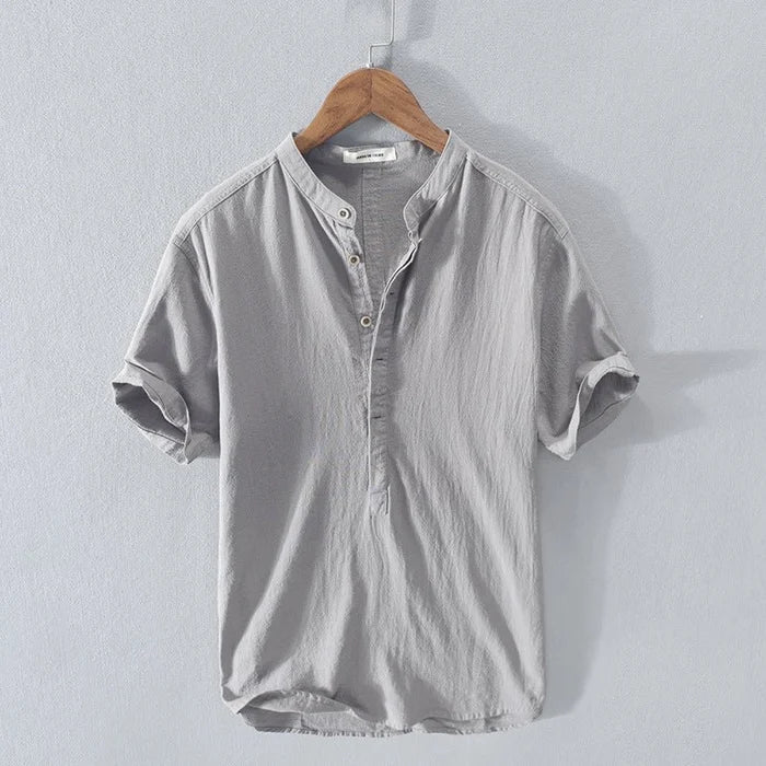 Zenón® | New Short-Sleeved Linen Shirt For Men