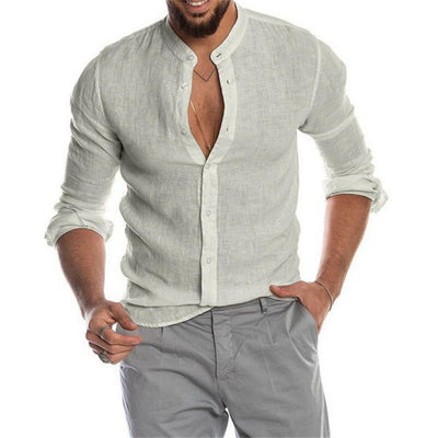 Joao® | Trendy Men'S Shirt With Mandarin Collar