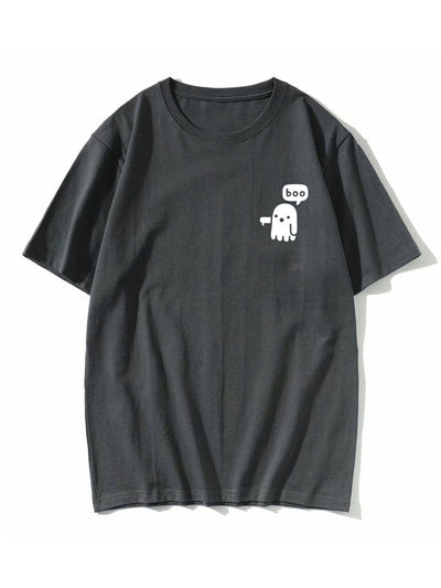 Javier® | Cartoon Ghost Print T-Shirt