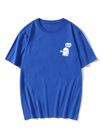 Javier® | Cartoon Ghost Print T-Shirt