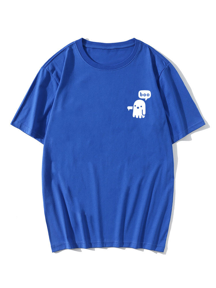 Ismail® | Cartoon Ghost Print T-Shirt