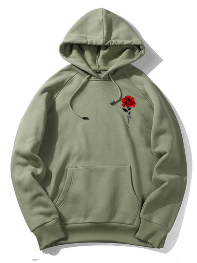 Xzavier | Rose Love Print Hoodie