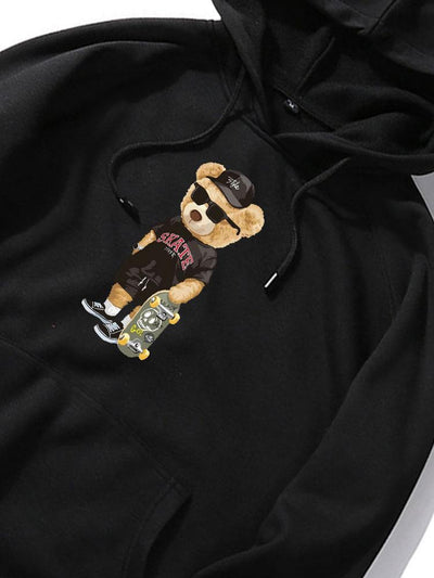 Giovanni | Skate Bear Print Hoodie