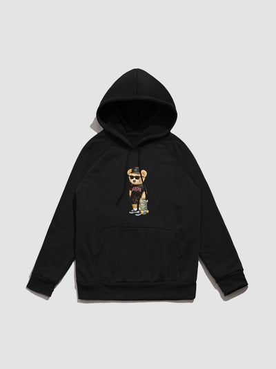 Giovanni | Skate Bear Print Hoodie
