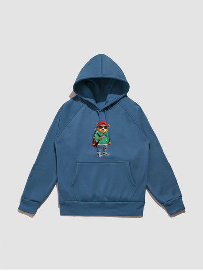 Gino | Guitar Bear Print Hoodie