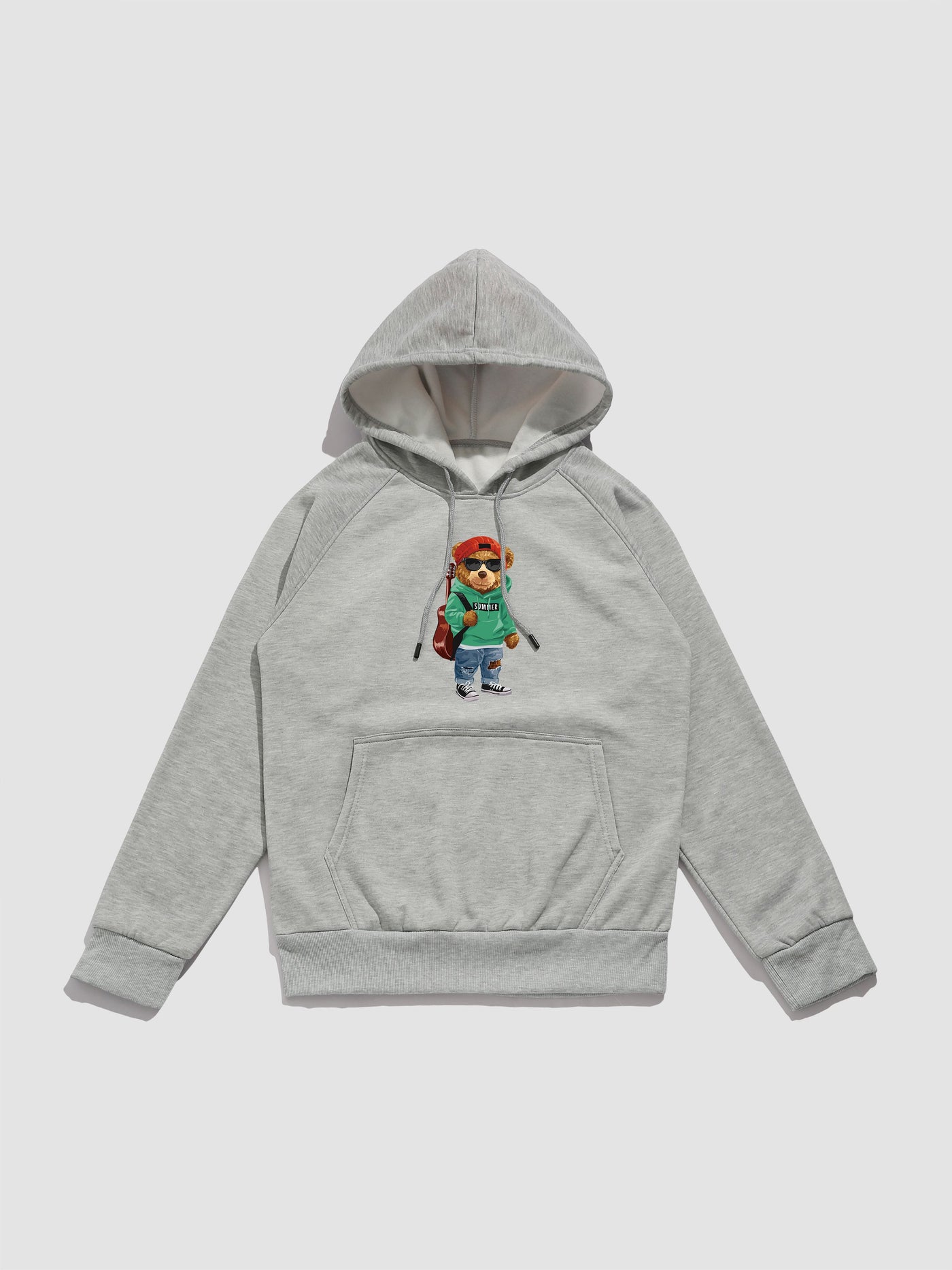 Gino | Guitar Bear Print Hoodie