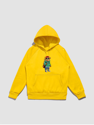 Gino | Guitar Bear Print Hoodie