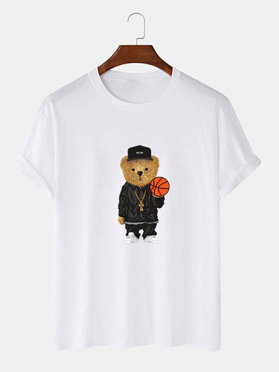 Sergio® | Basketball Bear Print T-Shirt & Shorts