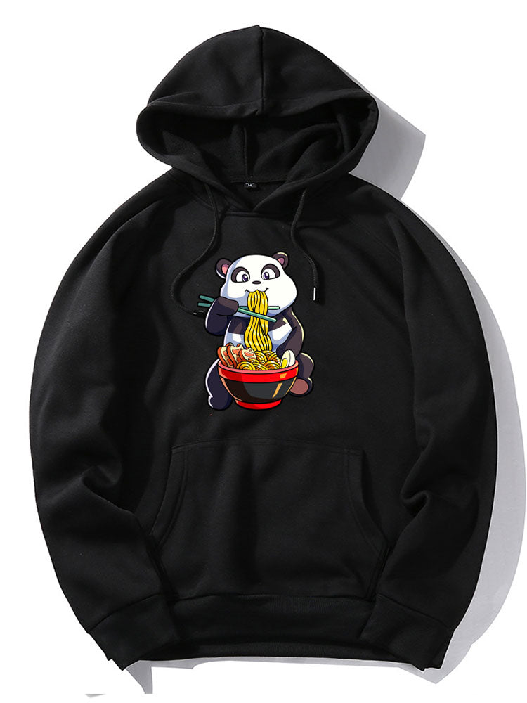 Orrin | Panda Eating Ramen Print Hoodie