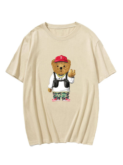 Hugo® | Cartoon Bear Print T-Shirt