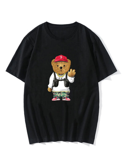 Ian® | Cartoon Bear Print T-Shirt