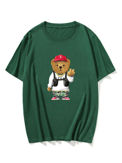 Ian® | Cartoon Bear Print T-Shirt