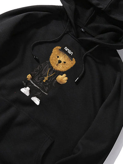 Leonard | Hip Hop Bear Print Hoodie