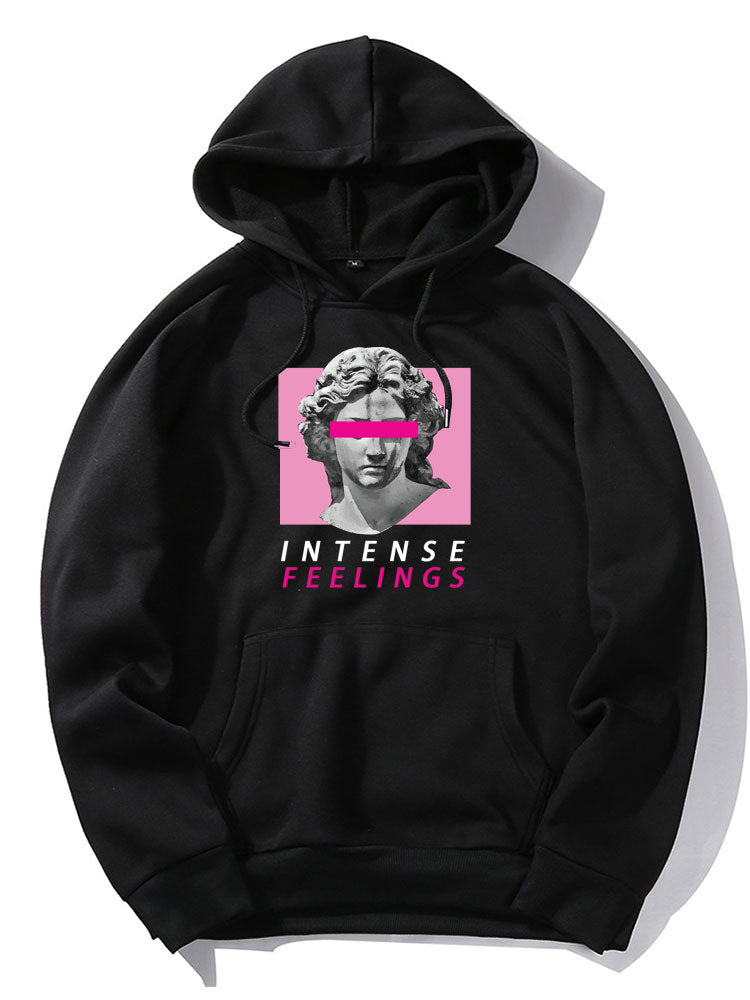 Wyatt | Sculpture Letter Print Hoodies
