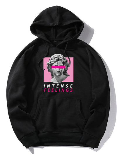 Wyatt | Sculpture Letter Print Hoodies