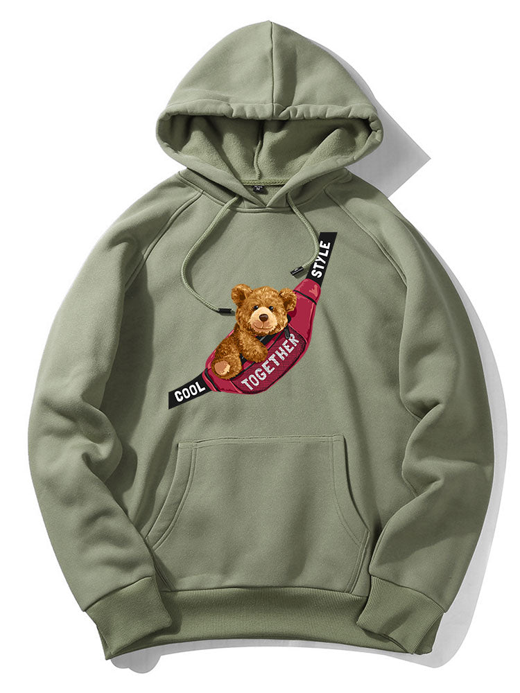 Mica | Shoulder Bag Bear Print Hoodie