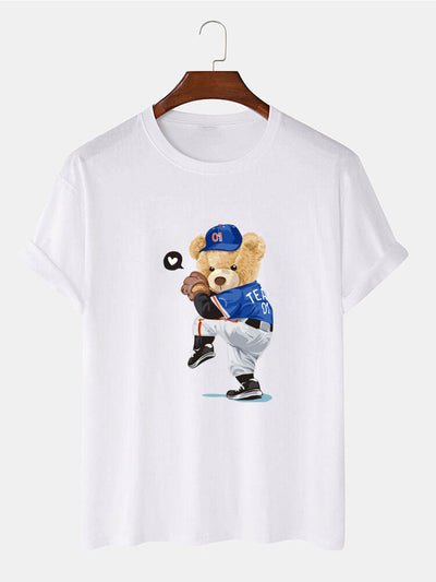 Ezequiel® | Baseball Bear Bear Print T-Shirt