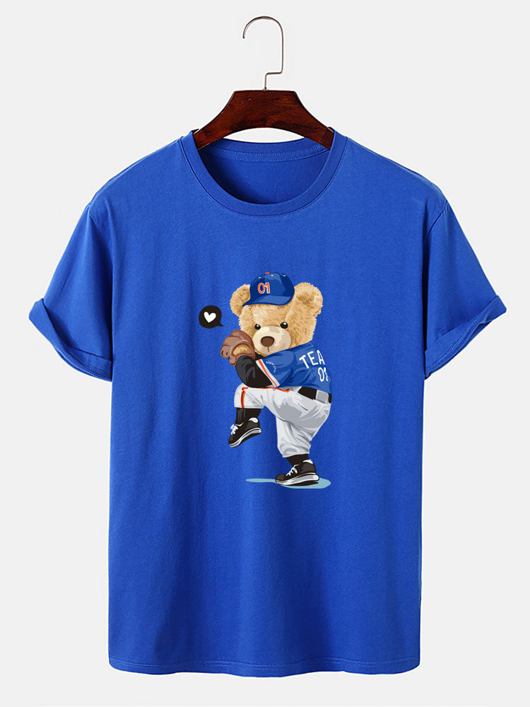 Ezequiel® | Baseball Bear Bear Print T-Shirt