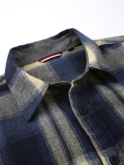 Demetrio® | Flannel Plaid Button Up Shirt