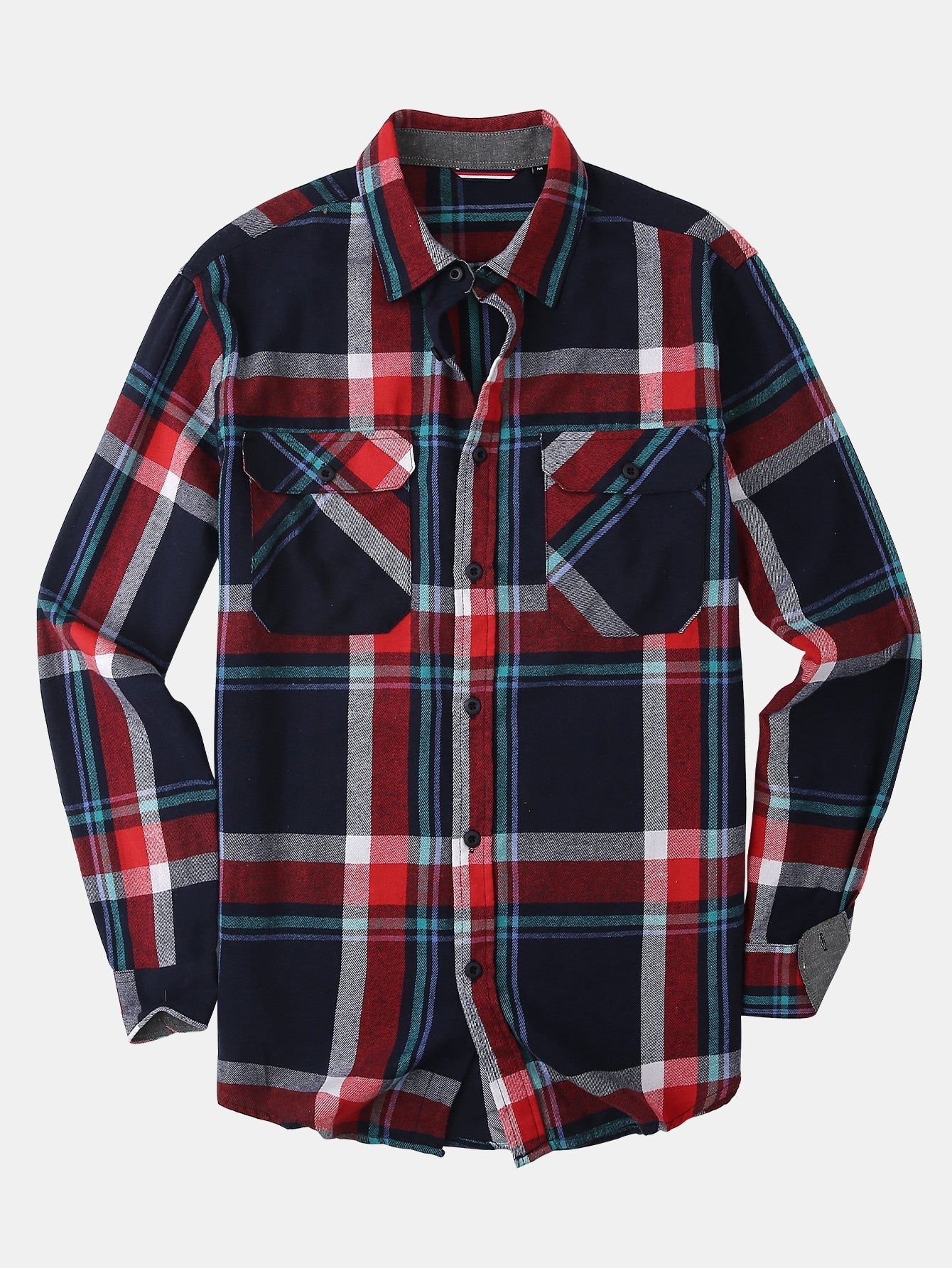 Dido® | Flannel Plaid Button Up Shirt