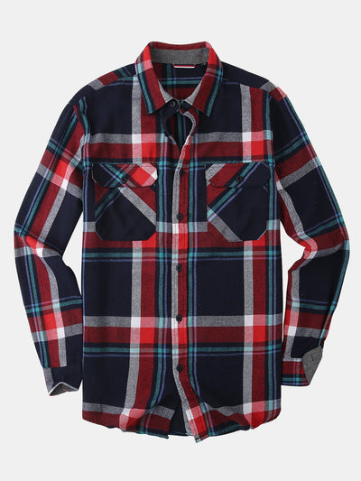 Dido® | Flannel Plaid Button Up Shirt