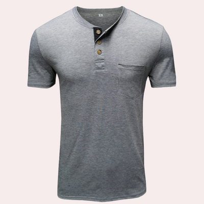 Miles® | Men's Elegant Button-Down T-Shirt