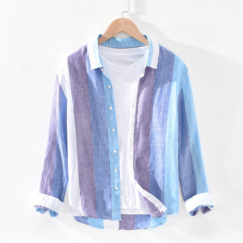 Yves® | Striped Light Linen Shirt