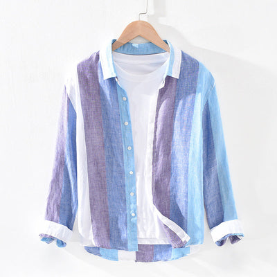 Yves® | Striped Light Linen Shirt