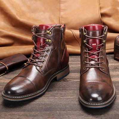 Ezra® | Handcrafted Premium Leather Oxford Boots For Men