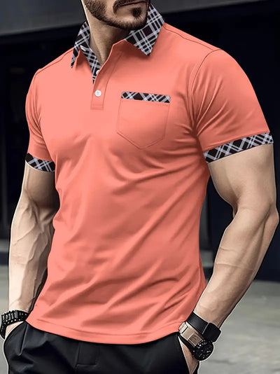 Lovelyn® | Regular-Fit Golf Shirt With Checked Collar