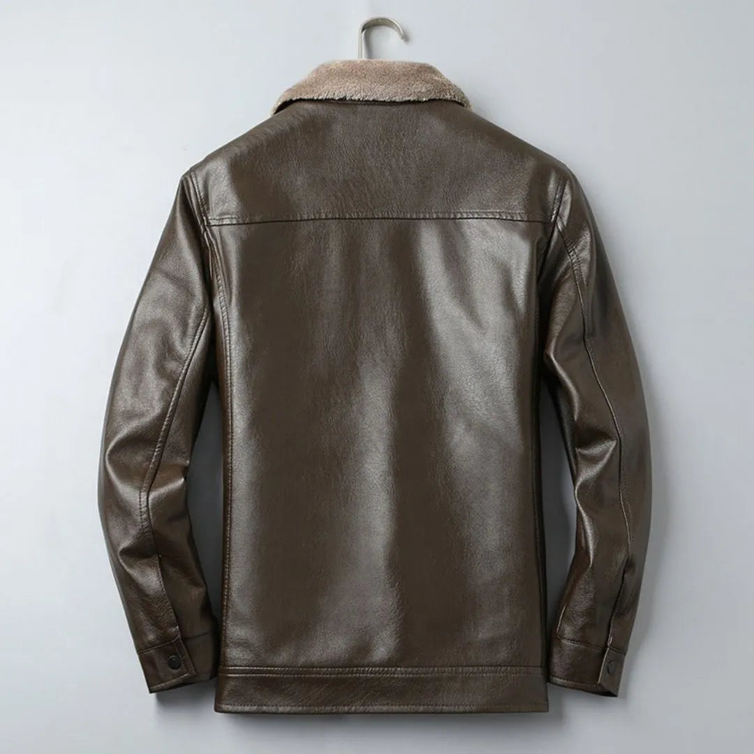 Amancio | Lined Leather Jacket