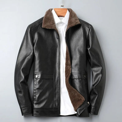 Amancio | Lined Leather Jacket
