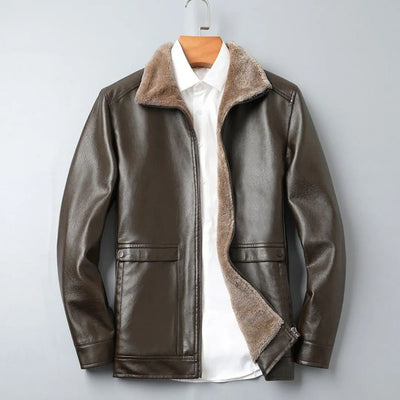 Amancio | Lined Leather Jacket