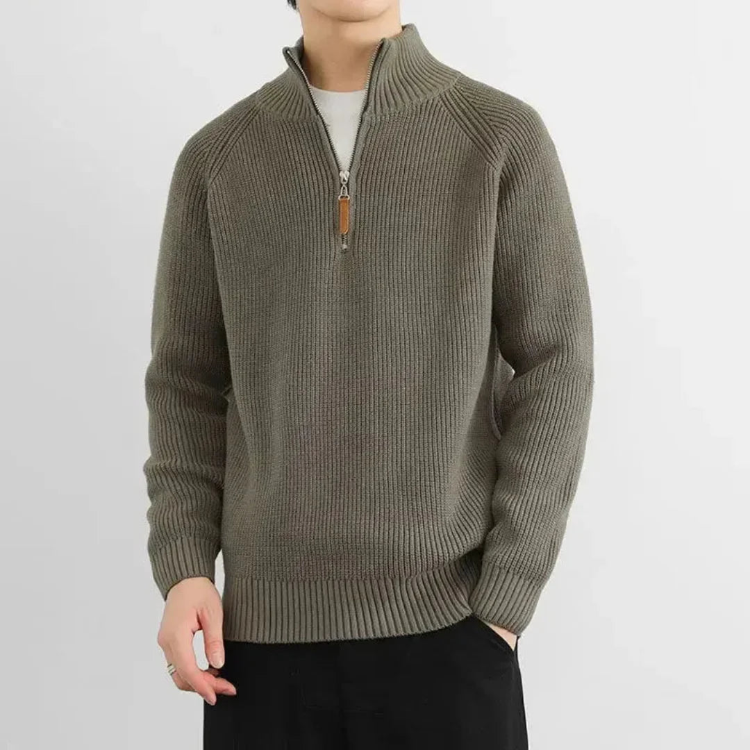 Higinio | Zip Knit Sweater